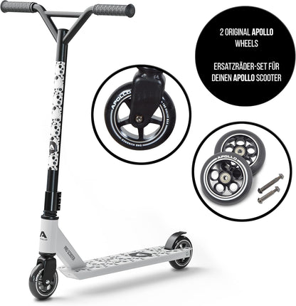 Stuntscooter Ersatzräder-Set Pro Wheels (2 Stück), Schwarz