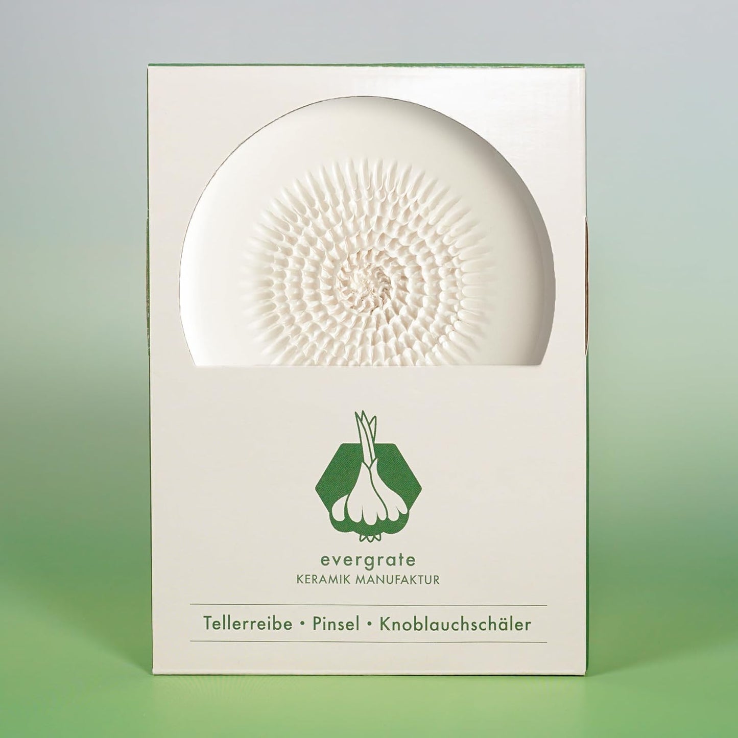 Keramikreibe mit Zubehör-Set, Cremeweiss