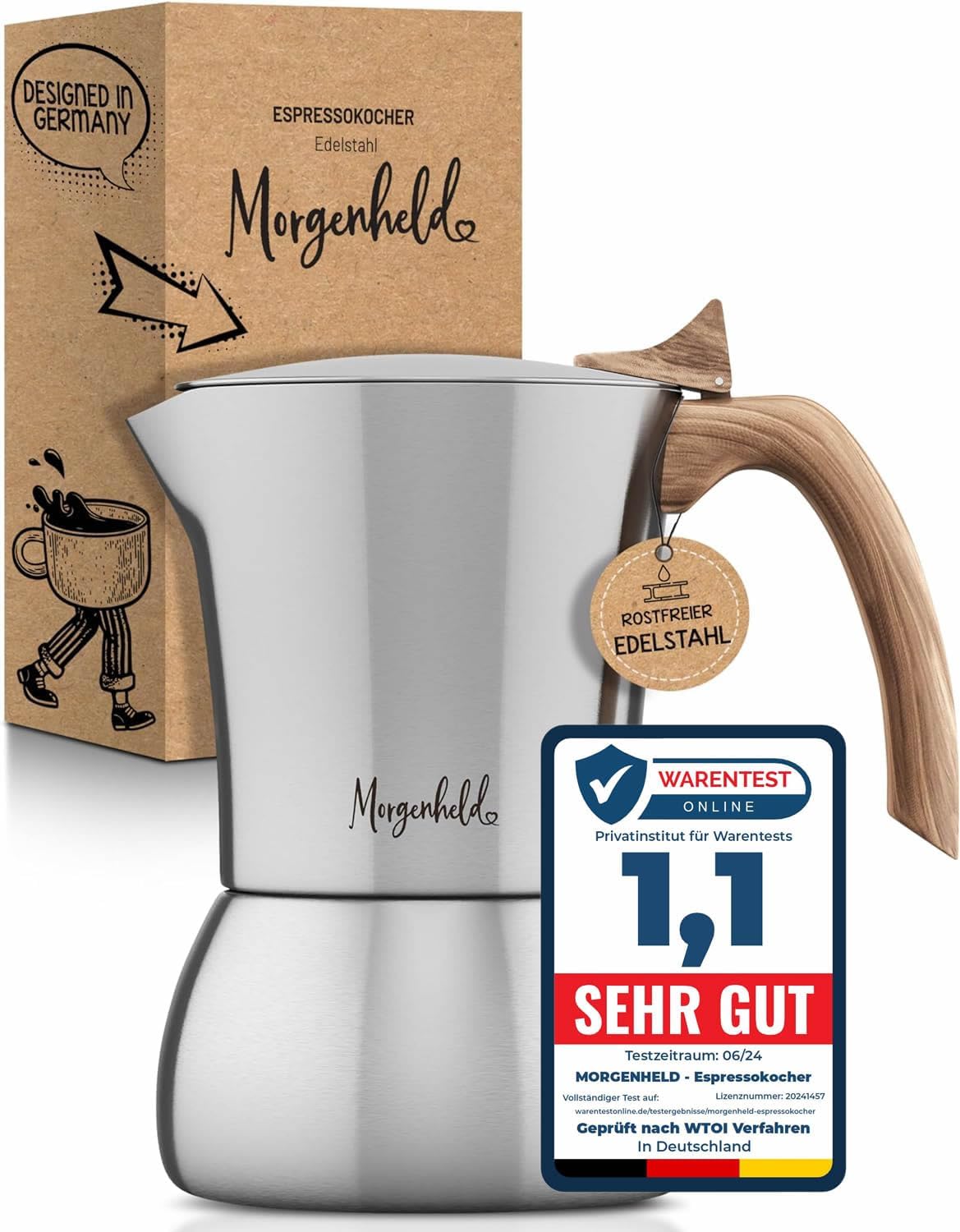 Espressokocher Flow Premium, 300ml (6 Tassen)
