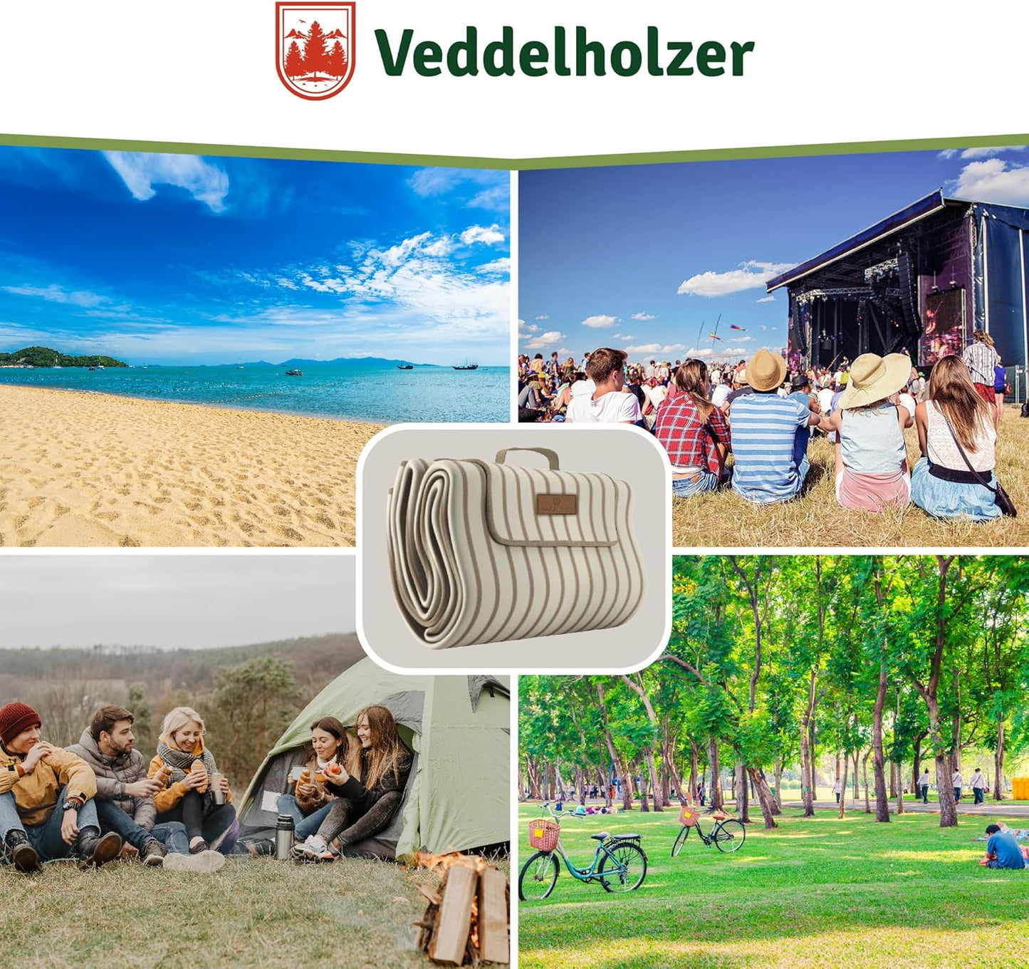 Picknick- und Stranddecke, Beach