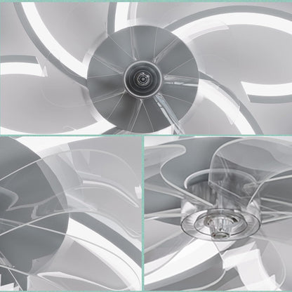 Deckenventilator mit LED und Fernbedienung, App-Steuerung, 78CM
