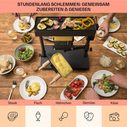 Käse Raclette-Grill, Grauschwarz - 1000 W
