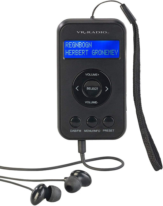 Digitales Mini-Taschenradio mit DAB+/FM und Kopfhörern