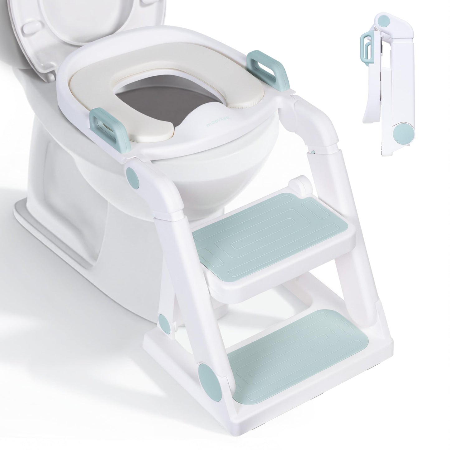 Toilettensitz mit Treppe für Kinder, Blau
