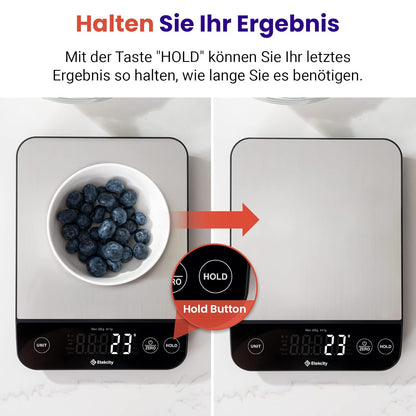 Digitale Küchenwaage, Premium 1 g to 10 kg