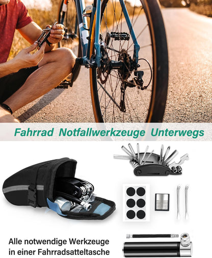 Velo-Reparaturset mit Satteltasche