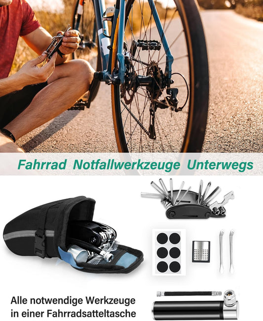 Velo-Reparaturset mit Satteltasche