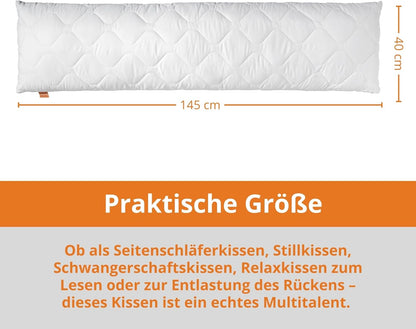 Seitenschläferkissen, 40 x 145 cm, 40 x 145 cm Mikrofaser