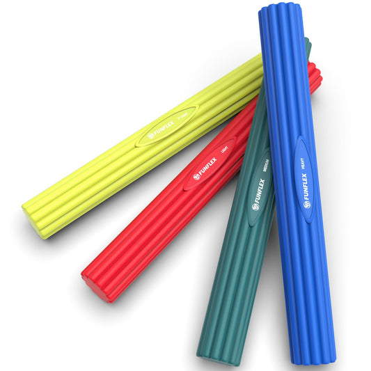 Flexibles Widerstandsstangen-Set, 4-teilig, für Krafttraining, 4er Set