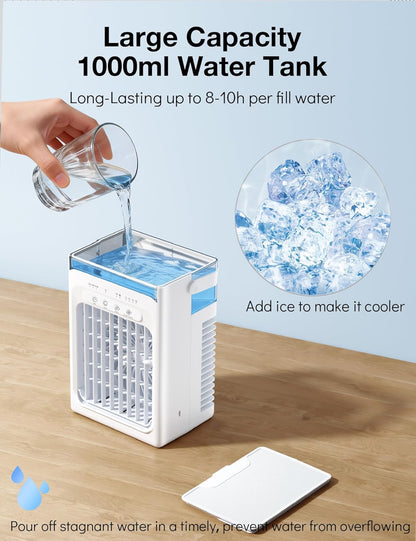 4-in-1 Mini Klimaanlage mit Luftkühler und Ventilator