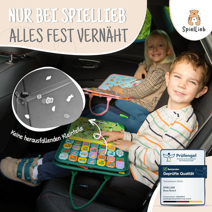 Montessori Busy Board ab 3 Jahren - Activity Spielzeug, grün