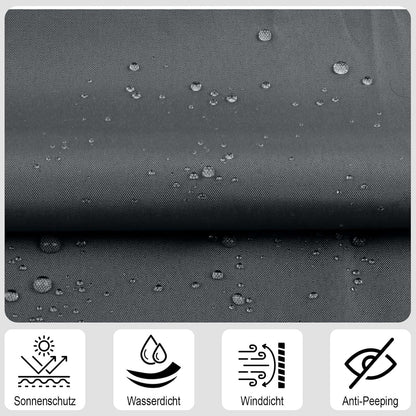 Balkon Sichtschutz UV- und wetterfest, 0.9x6m Anthrazit