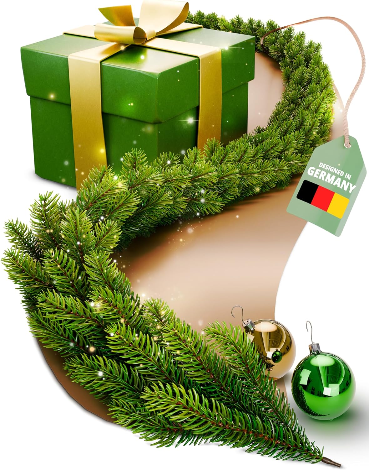 Weihnachtsgirlande 270 cm, ohne Beleuchtung 270 cm