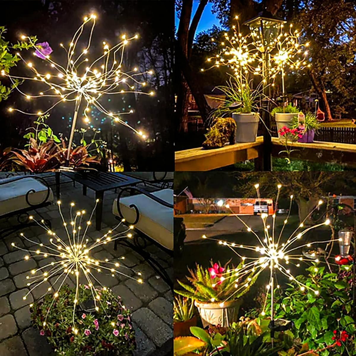 Solarlichter Pusteblume 2er Set, Warmweiss
