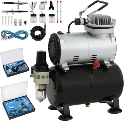 Airbrush-Set TC-20TK mit Kompressor für Hobby & Kunst, TC-20TK