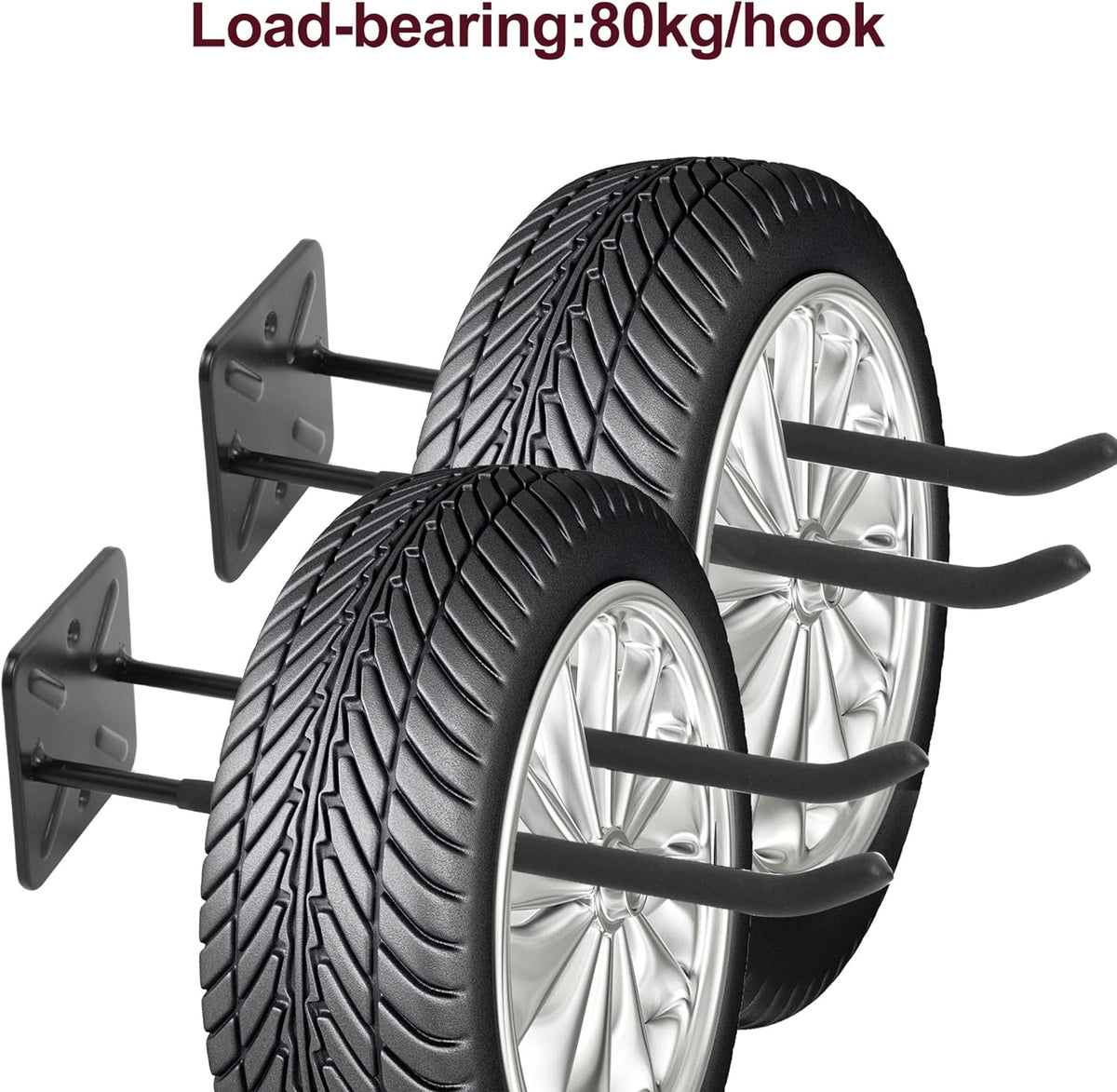 Garagenhaken, 4 Stück 12.4"Heavy-Duty-Haken