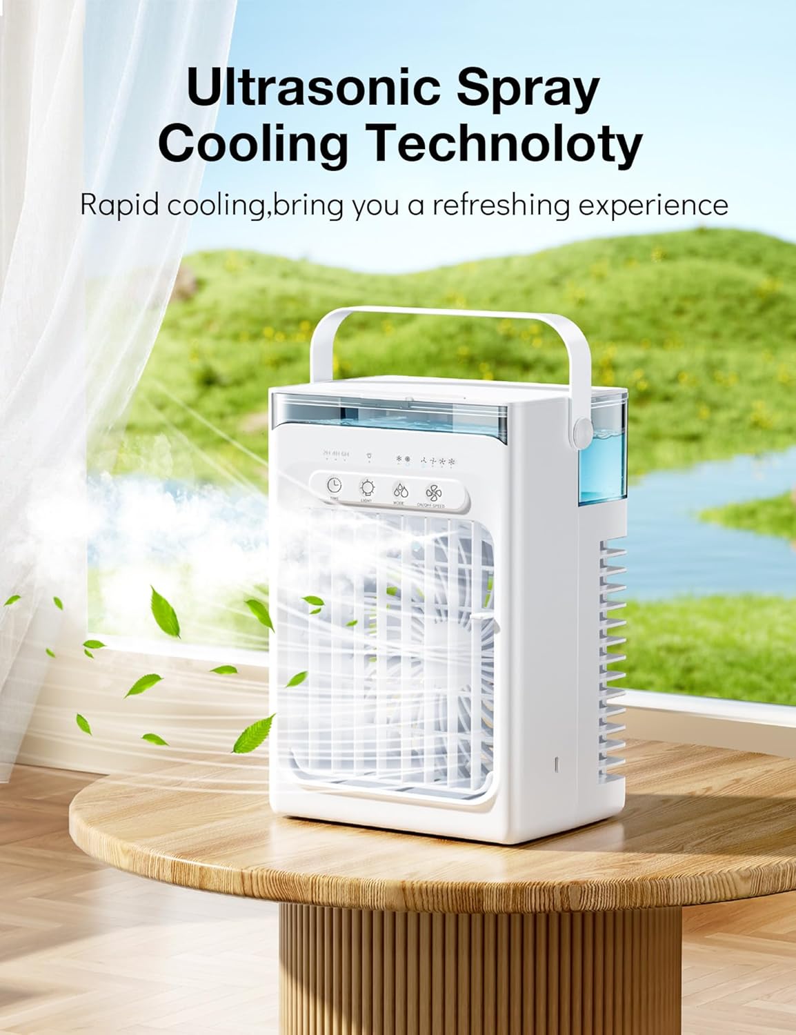 4-in-1 Mini Klimaanlage mit Luftkühler und Ventilator