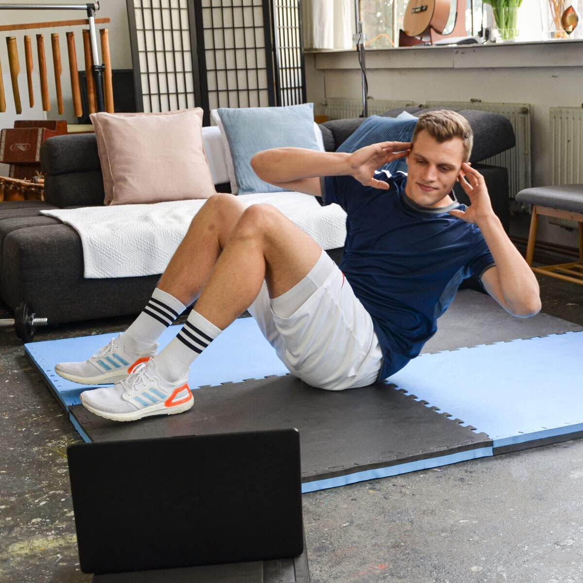 Profi Kampfsportmatte 90x90cm für Zuhause