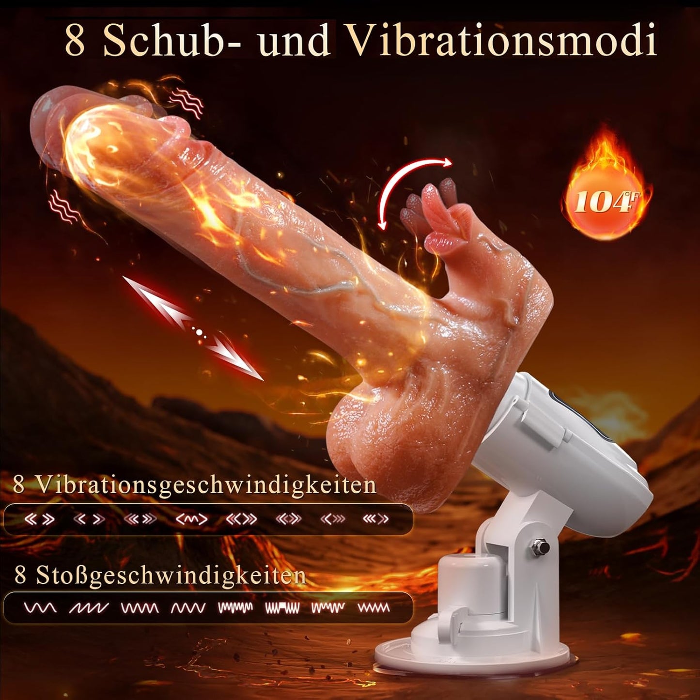 Vibrator mit Stoss- und Vibrationsfunktion