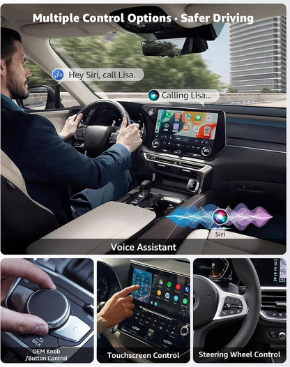 Wireless CarPlay & Android Auto Adapter, Schwarz