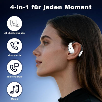 AI Übersetzer-Kopfhörer ‎YYK-Q39 mit 164 Sprachen, 6 Modi, A-Schwarz