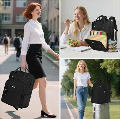 Rucksack mit Kühlfach und Laptopfach, Schwarz