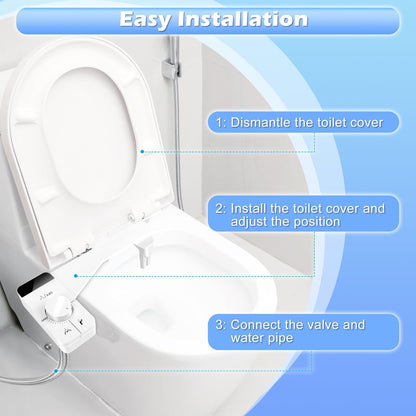 Bidet Toilettenaufsatz mit Doppeldüsen