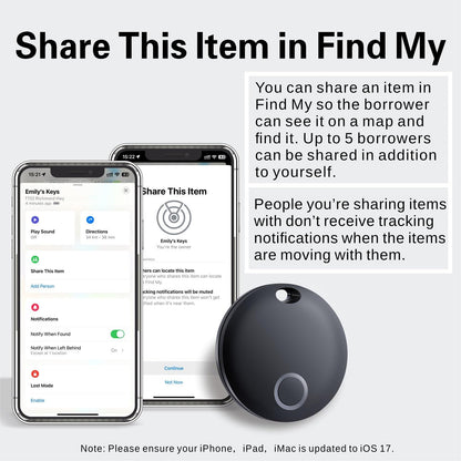 4er-Pack Smart Tag Pro - Koffer- und Schlüsselfinder, 4er Pack Schwarz