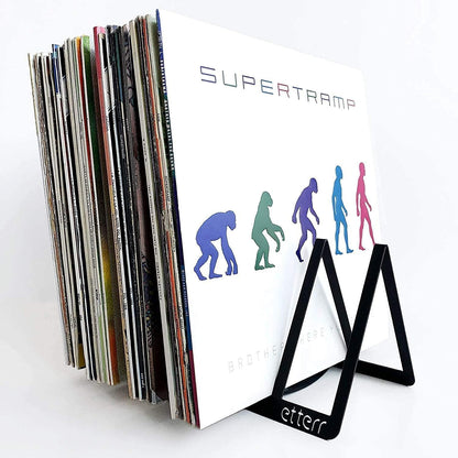 Präsentationshalterung für Vinyl-Schallplatten, Schwarz