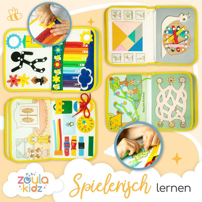 Busy Board Activity Buch für Kleinkinder, Alpaka