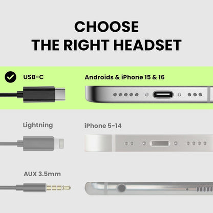 Resolve Open-Ear Kopfhörer, USB-C (Android & iPhone 15 & 16) Groß (Ohrlänge über 6 cm)