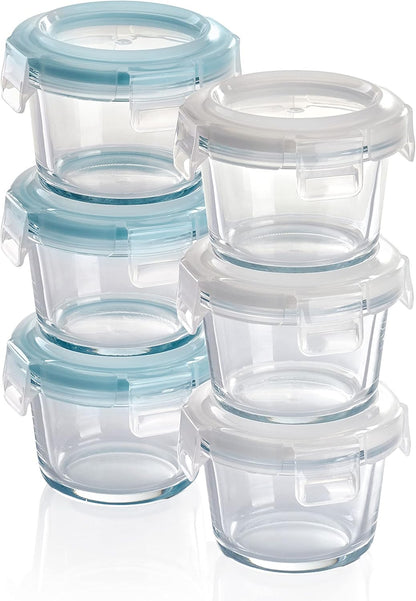 Mini Frischhaltedosen-Set, 6 x 130 ml - Rund