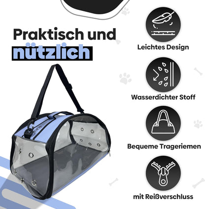 Tragetasche für Hunde und Katzen, Hellblau