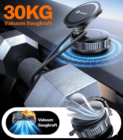 Magnetische Handyhalterung für Auto, Schwarz