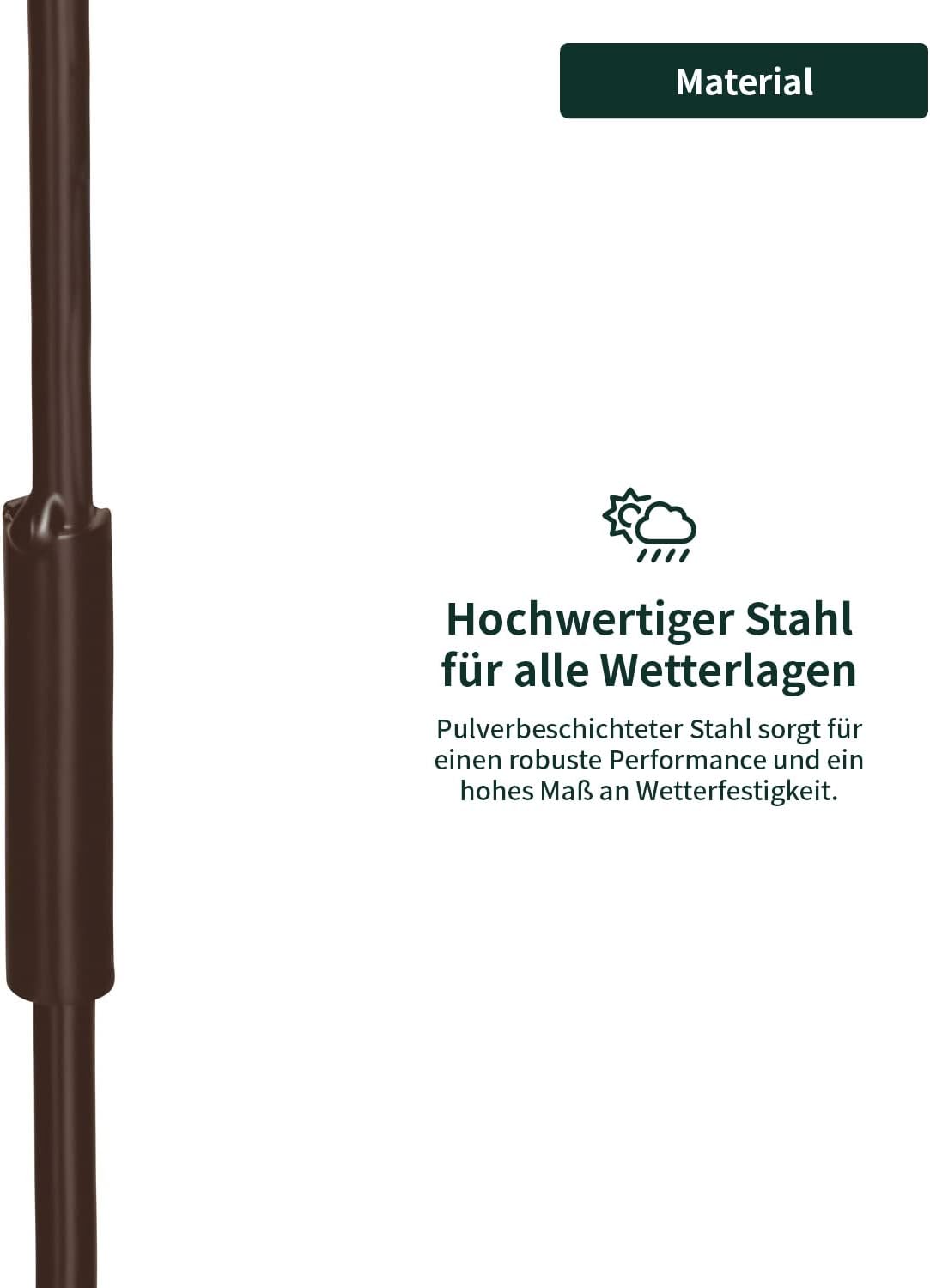 Obelisk-Rankhilfe, Braun Allgold