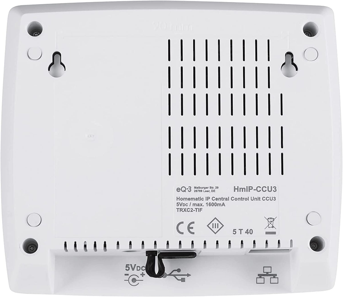 Zentrale CCU3 (HmIP-CCU3), Basisstation