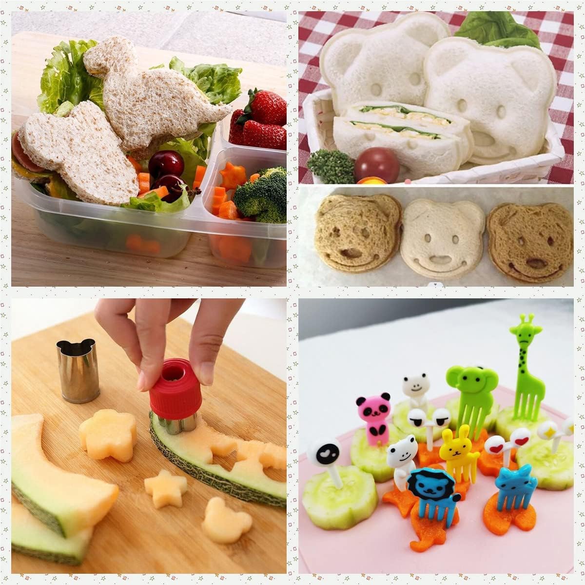 Kindermesser und Brotausstechformen, 41 Stück Set Enthält Krokodil