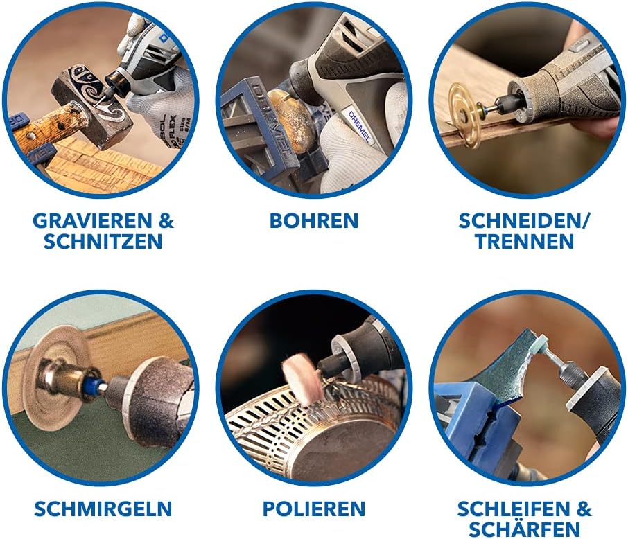 Rotationswerkzeug 4250, Dremel 4250 3 Vorsatzgerät 45 Zubehöre