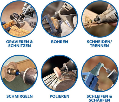Rotationswerkzeug 4250, Dremel 4250 3 Vorsatzgerät 45 Zubehöre