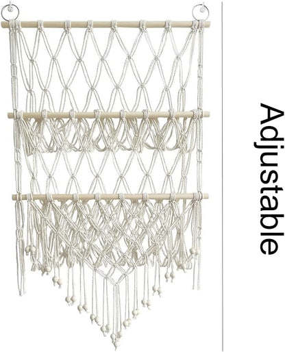 Stofftier-Hängematte im Boho-Stil, Braun