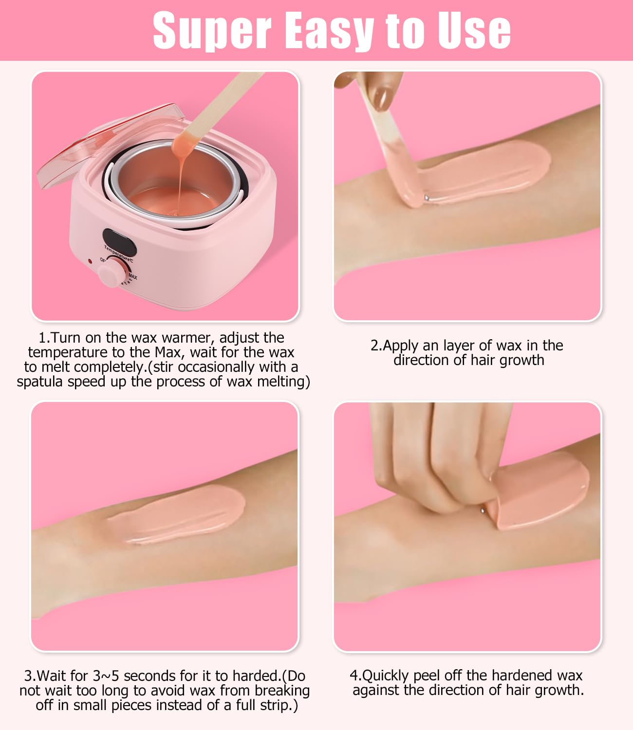 Waxing Set mit Wachswärmer und Zubehör