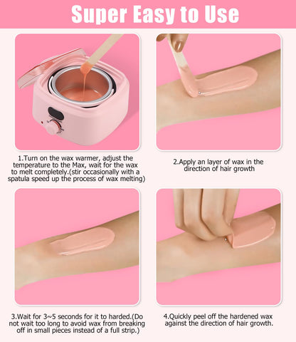 Waxing Set mit Wachswärmer und Zubehör