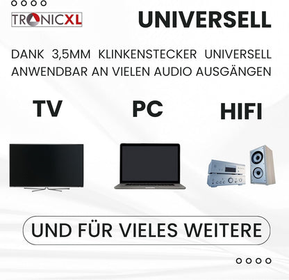 Fernseh-Kopfhörer mit 6m Kabel