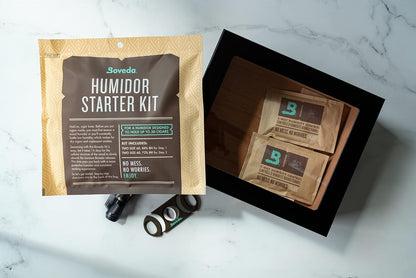 Humidor-Starter-Set: 2-Wege-Feuchtigkeitsregulierung