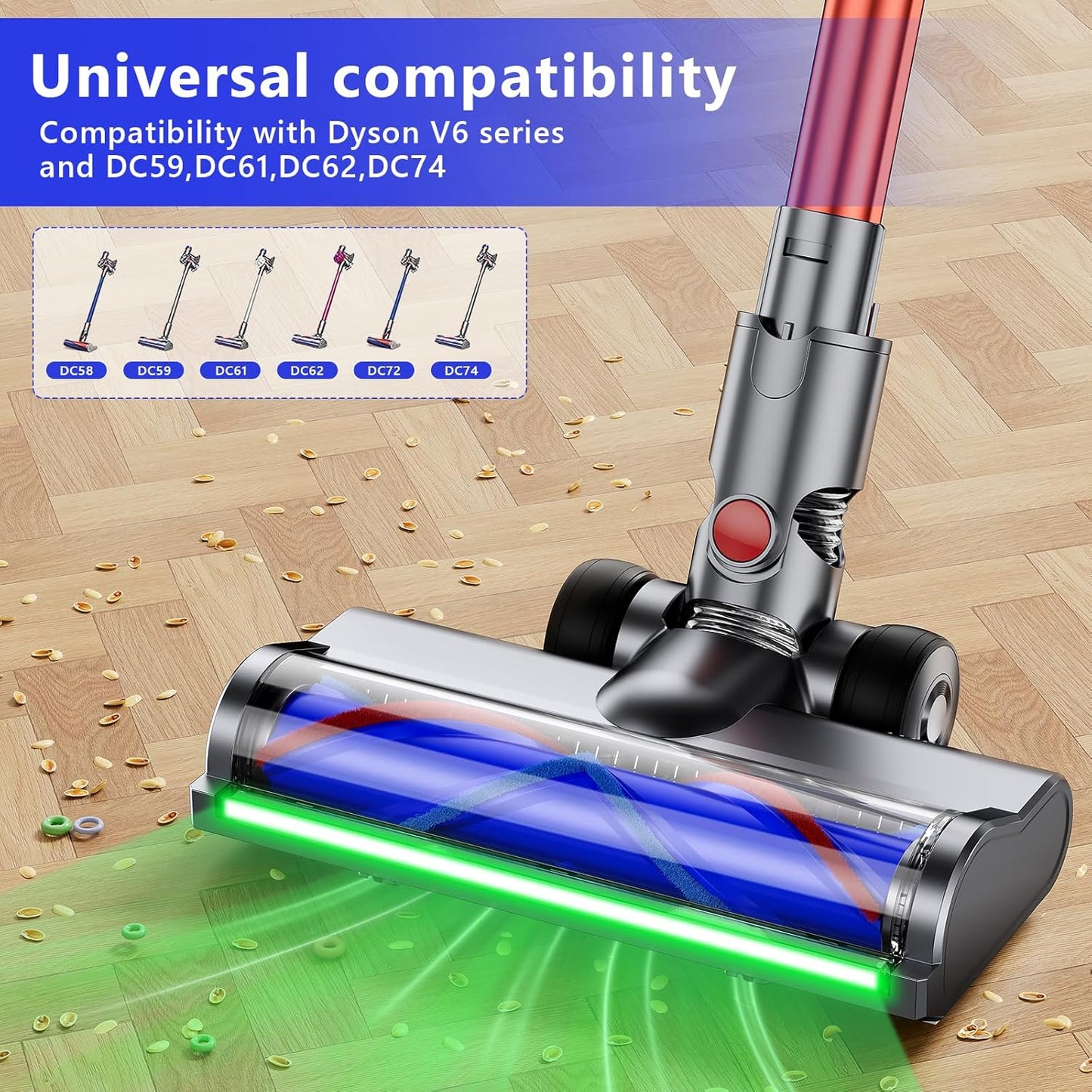 Elektrische Turbobürste für Dyson V6, DC58, DC59, DC61, DC62 & DC74
