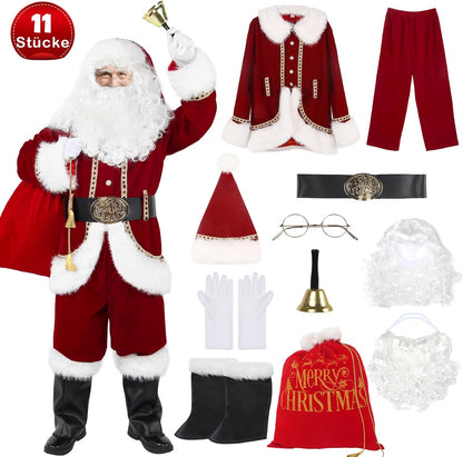 Weihnachtsmann Kostümset, L