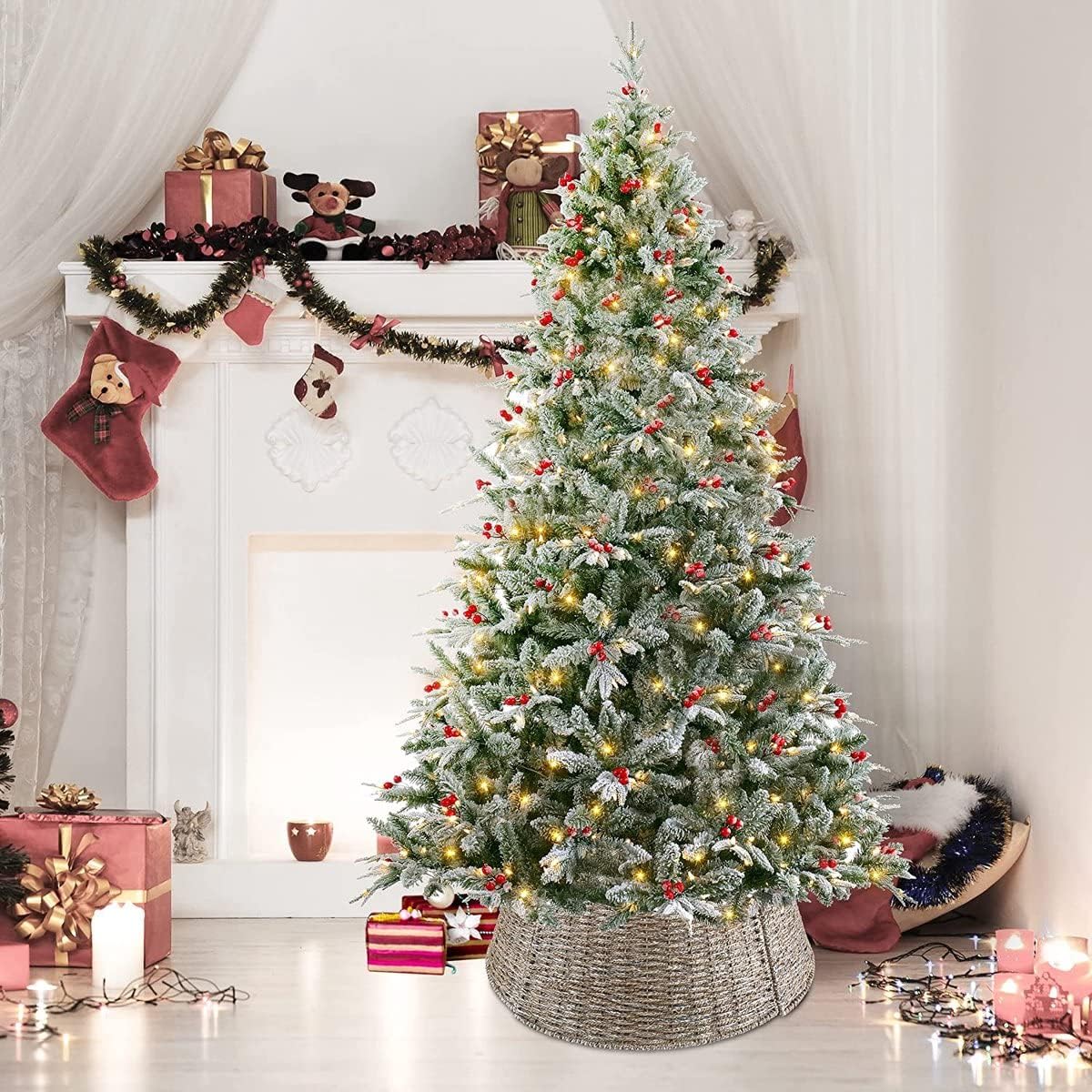 Weihnachtsbaum-Kragen aus Seegras, Model3