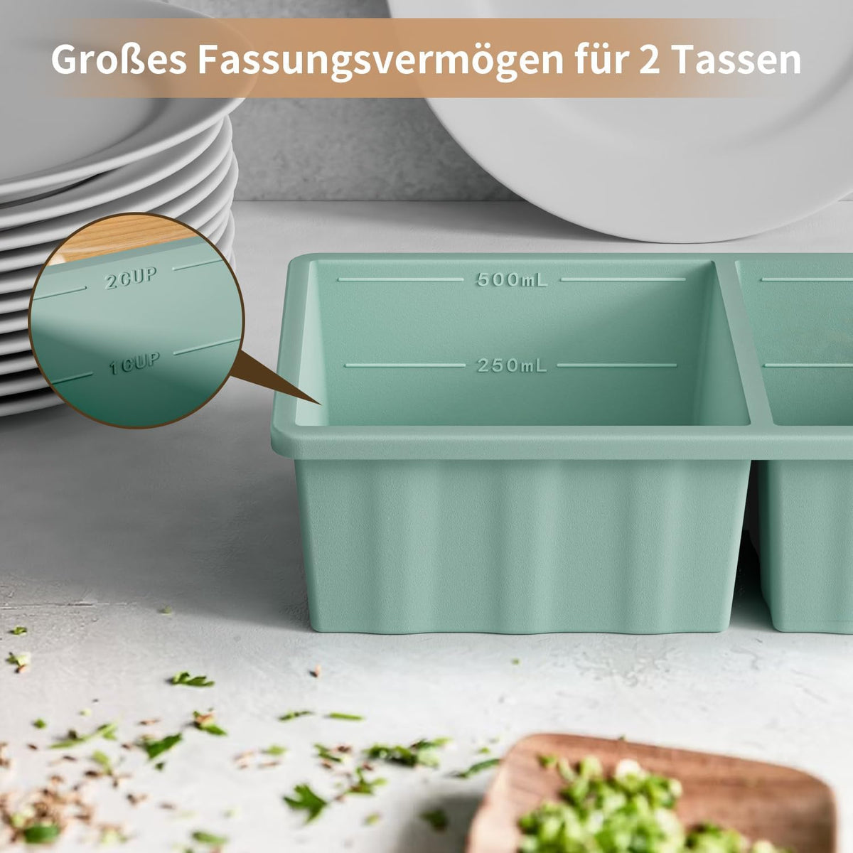 2er-Set Gefrierform-Set mit Deckel