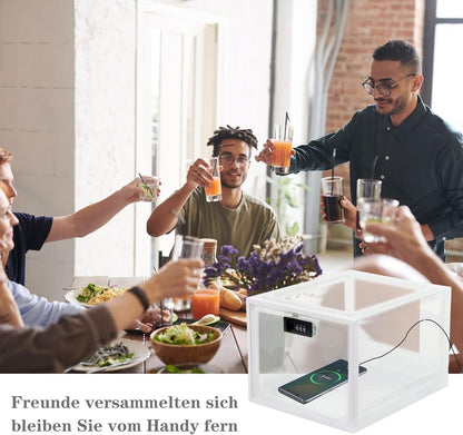 Abschliessbare Aufbewahrungsbox für Medikamente & Snacks, Weiss