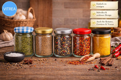 Einmachgläser-Set mit Schraubdeckel (12x 275 ml), 275 ml 12